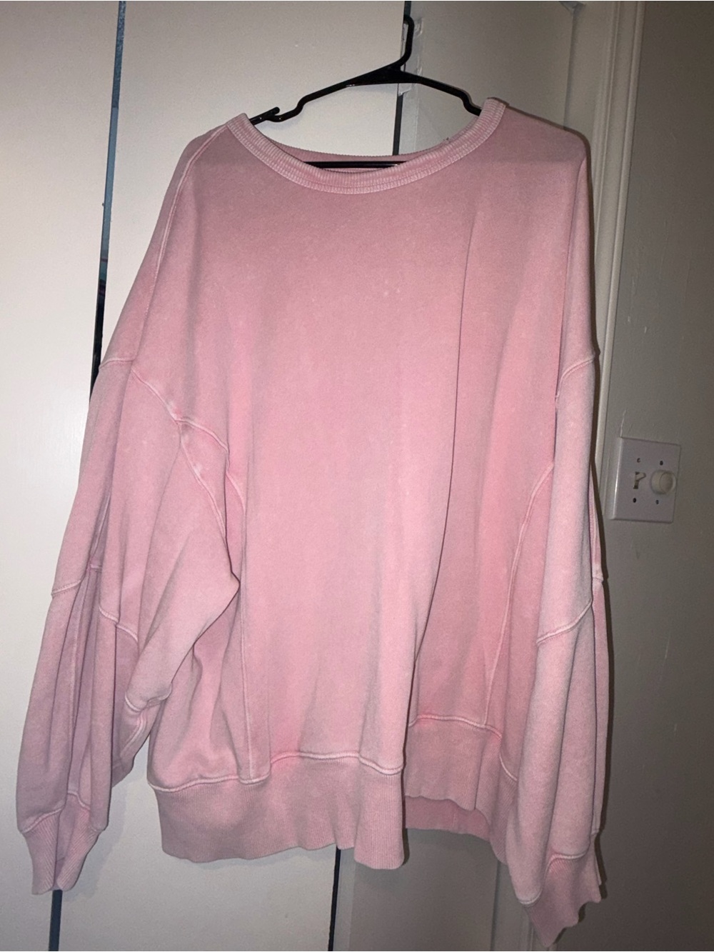 aerie Light Pink Oversized Crewneck Sweatshirt